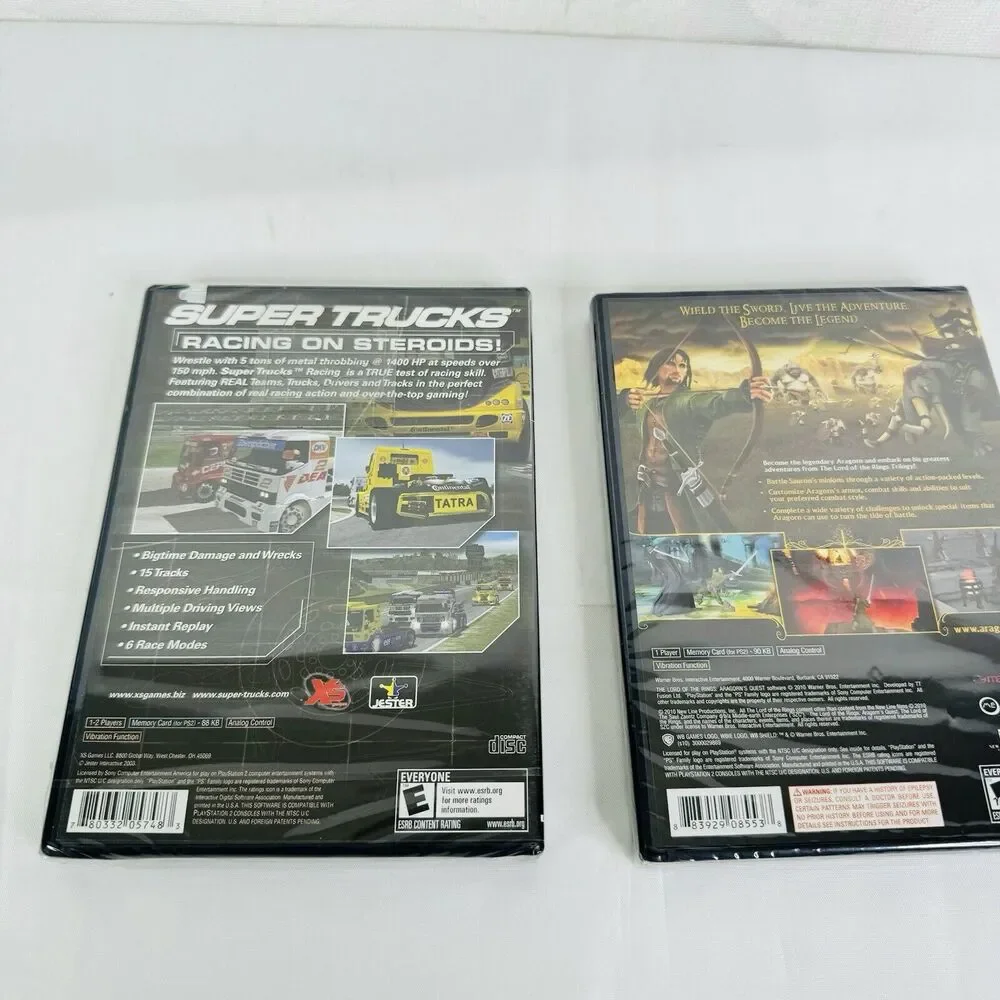 Lord of the Rings Aragorns Quest & Super Trucking Racing (Sony‎ PlayStation 2)